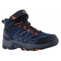 Hi-Tec Hiking Shoes Blackout Mid WP (waterproof) navy blue/orange Kids